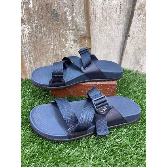 CHACO Lowdown Slide Sandals Navy Men's 9 - Picture 1 of 6